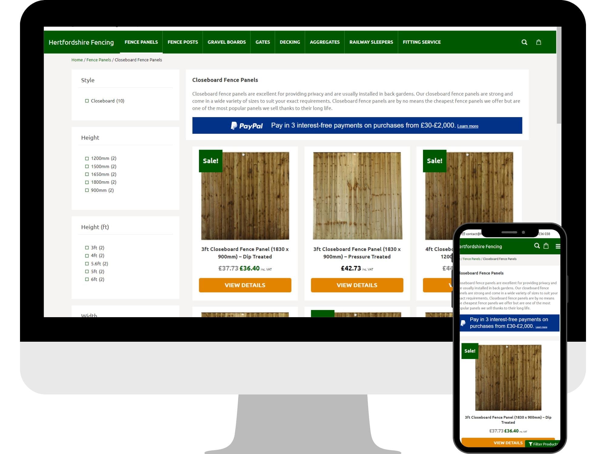 An image showing a screenshot of the Hertfordshire fencing website